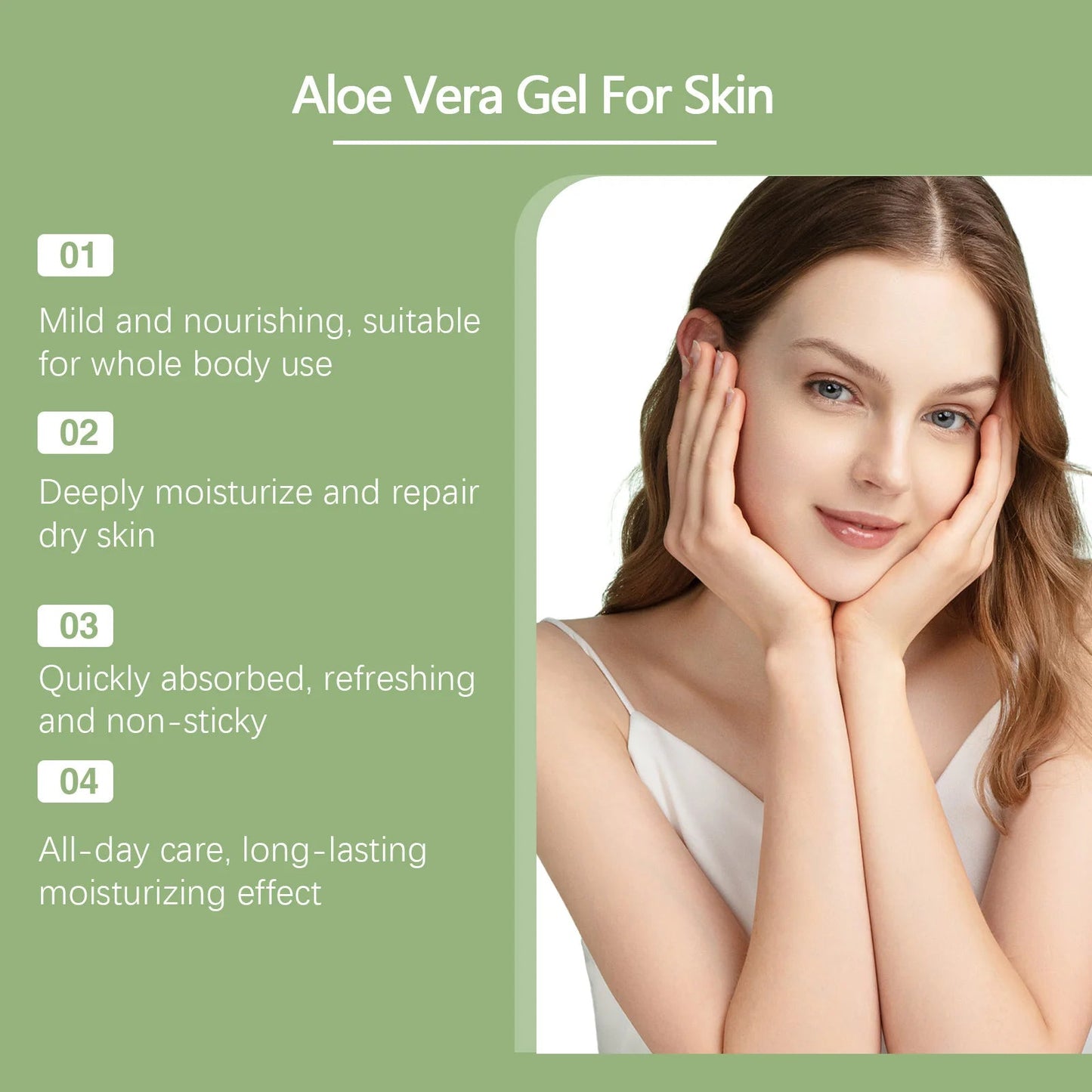 Aloe Vera Gel Pore Shrinking Oil Control Ance Remover Moisturizing Brighten Anti-Aging Facial Essence Beauty Skin Care Products luvshop24