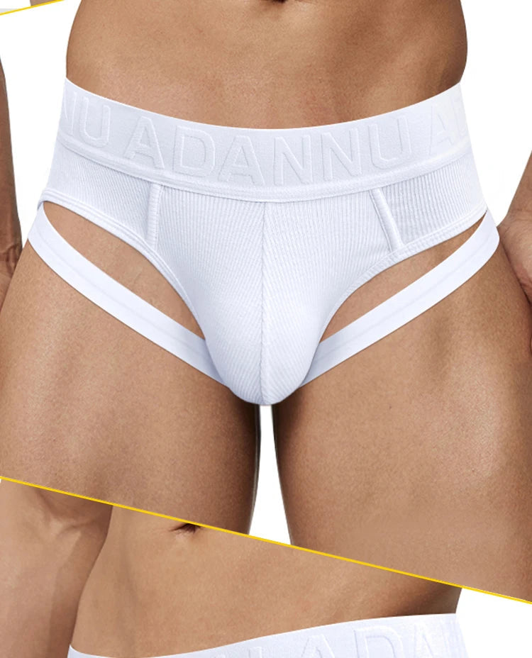 CMENIN Sexy Leg Strap Mens Sports Fitness Briefs Male Underwear Gays Slip Bikini Jockstrap Underpants Cotton Homme Bikini Briefs luvshop24