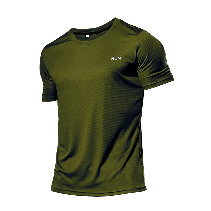 Sport Shirt 2024 Summer New 100% Polyester White Solid T Shirt Men Causal O-neck Basic T-shirt Male High Quality Running Tops luvshop24