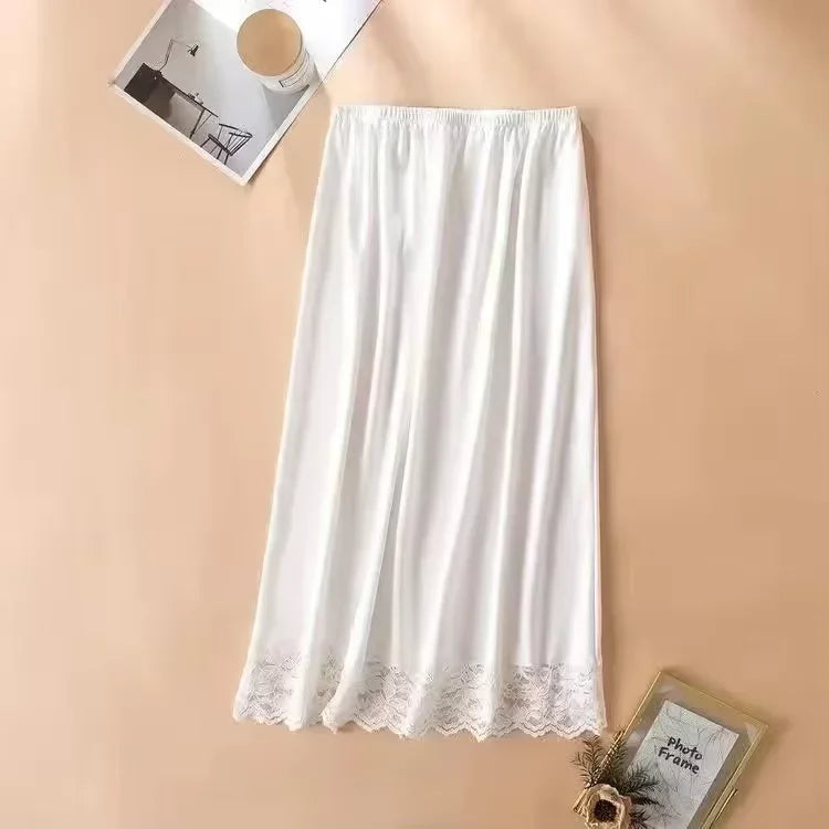 3 Lengths Basic Underskirt Modal Female Half Length Skirt Lace Slip Innerwear Short Skirt Women Half Slip Dress Petticoat luvshop24