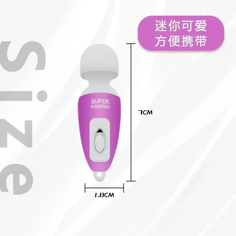 (pink)Portable Mini Massage Tiny Stress Relief Electronic Key-Chain Ring Full Body Massager Bath Accessories vibrate luvshop24