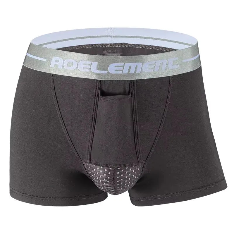 Men's Boxer Shorts Push Up Underwear Modal Underpants Male Brethable Bullet Separation Pouch Panties Cueca Plus Size L-5XL luvshop24