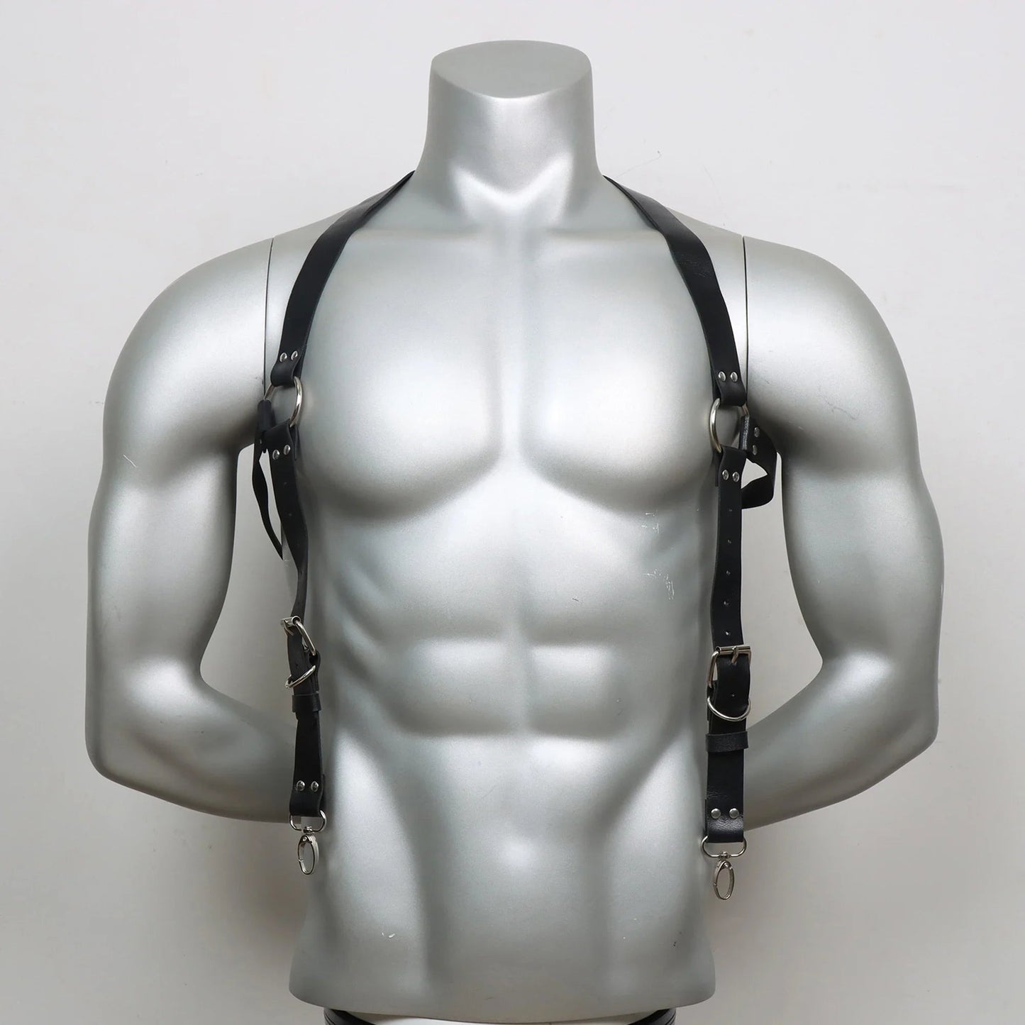 Fetish Gay Men Sexy PU Leather Harness Male Lingerie Adjustable Body Punk Style Belts BDSM Bondage Harajuku Garter For Adult luvshop24
