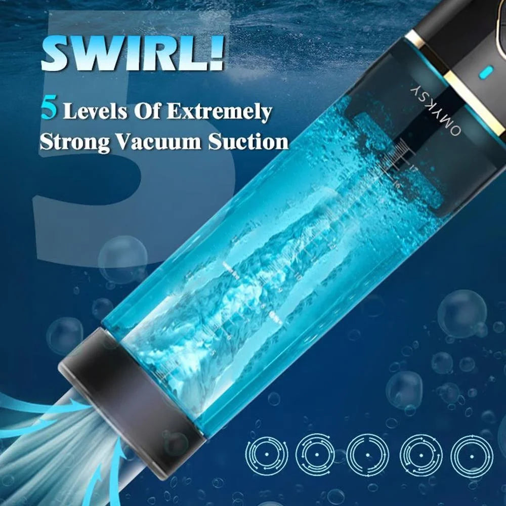 Water Penis Enlarge Vacuum Pump Sex Toys Male Electric Penis Enlargement Extend Pump Automatic Suction Stronger Bigger Erections luvshop24