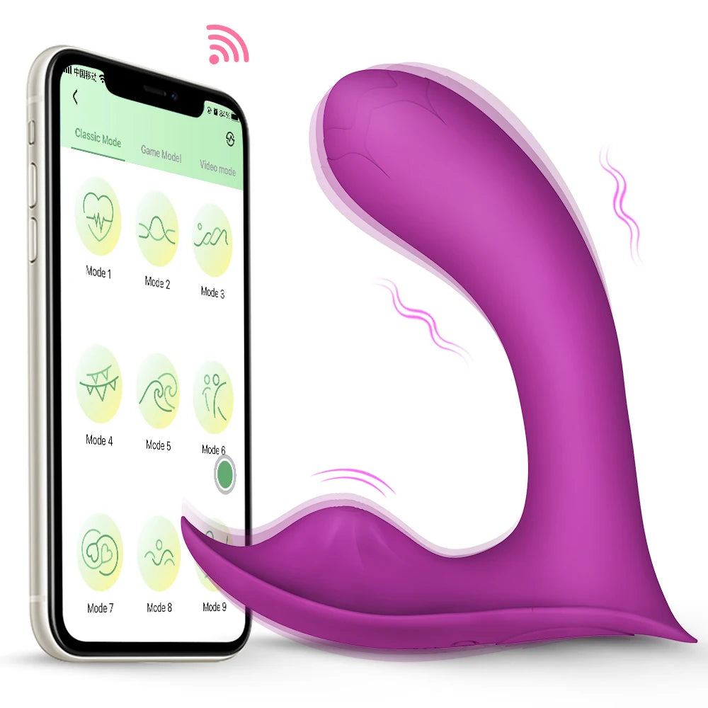Bluetooth Wearable Vibrator G Spot Clitorial Vaginal Massage Masturbator Vibrador Feminino Sex Toys For Women Vibrating Panties luvshop24