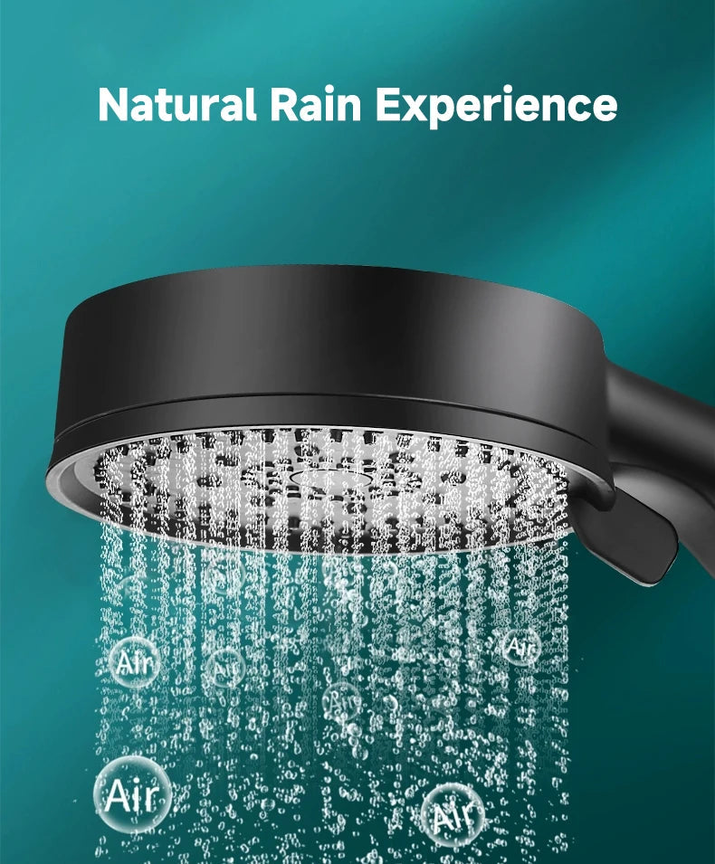 5 Modes Pressure Boost Shower Head Multifunction Adjustable Large Water Shower Nozzle Massage Bathroom Accessory luvshop24
