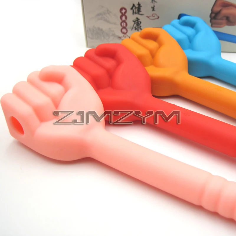 Manual Massage Hammer Stick Fist Body Massager Silicone Knock Shoulder Arm Leg Hip Waist Whole Massage Tool luvshop24