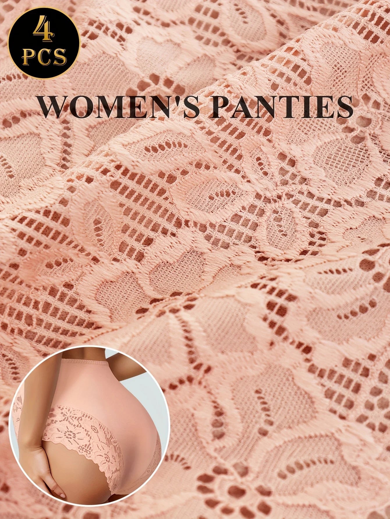 Women's Underwear - Elegant Floral Lace panties, Soft Everyday & Special Occasion Panties, Non-Sheer Breathable Soft luvshop24