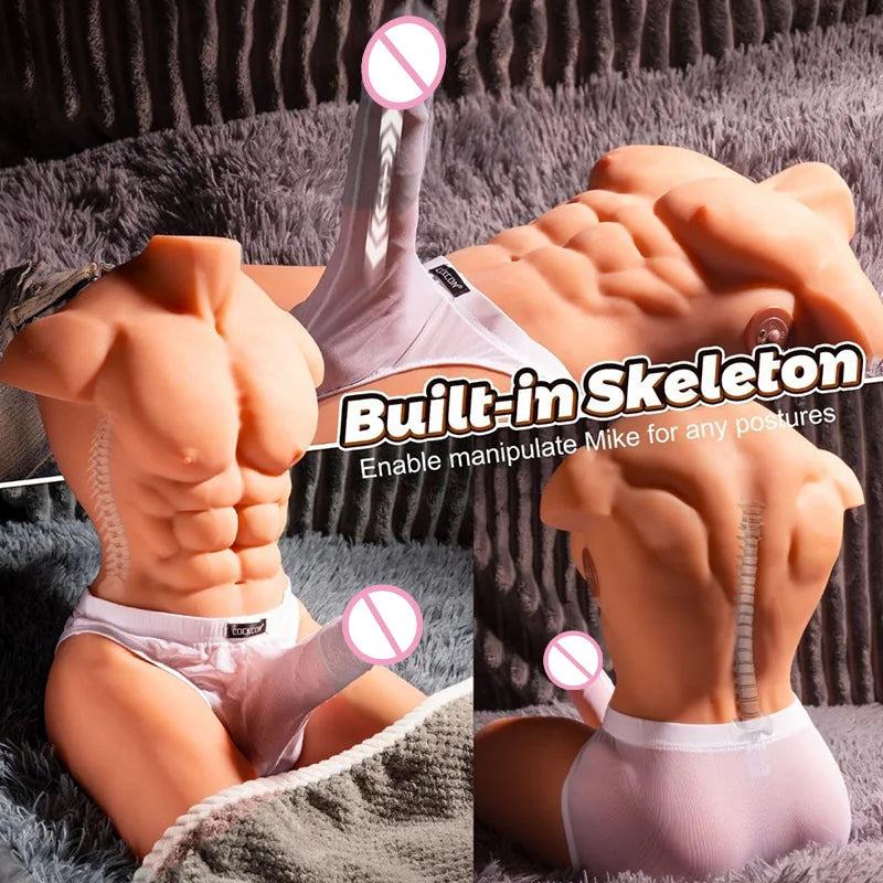 RENHEYUOU Big Size Male Ass for Gay Penis Masturbation Woman Sex Doll 16kg Sexy Butt Long Dildo Porn Doll Soft Anu Adult Product luvshop24