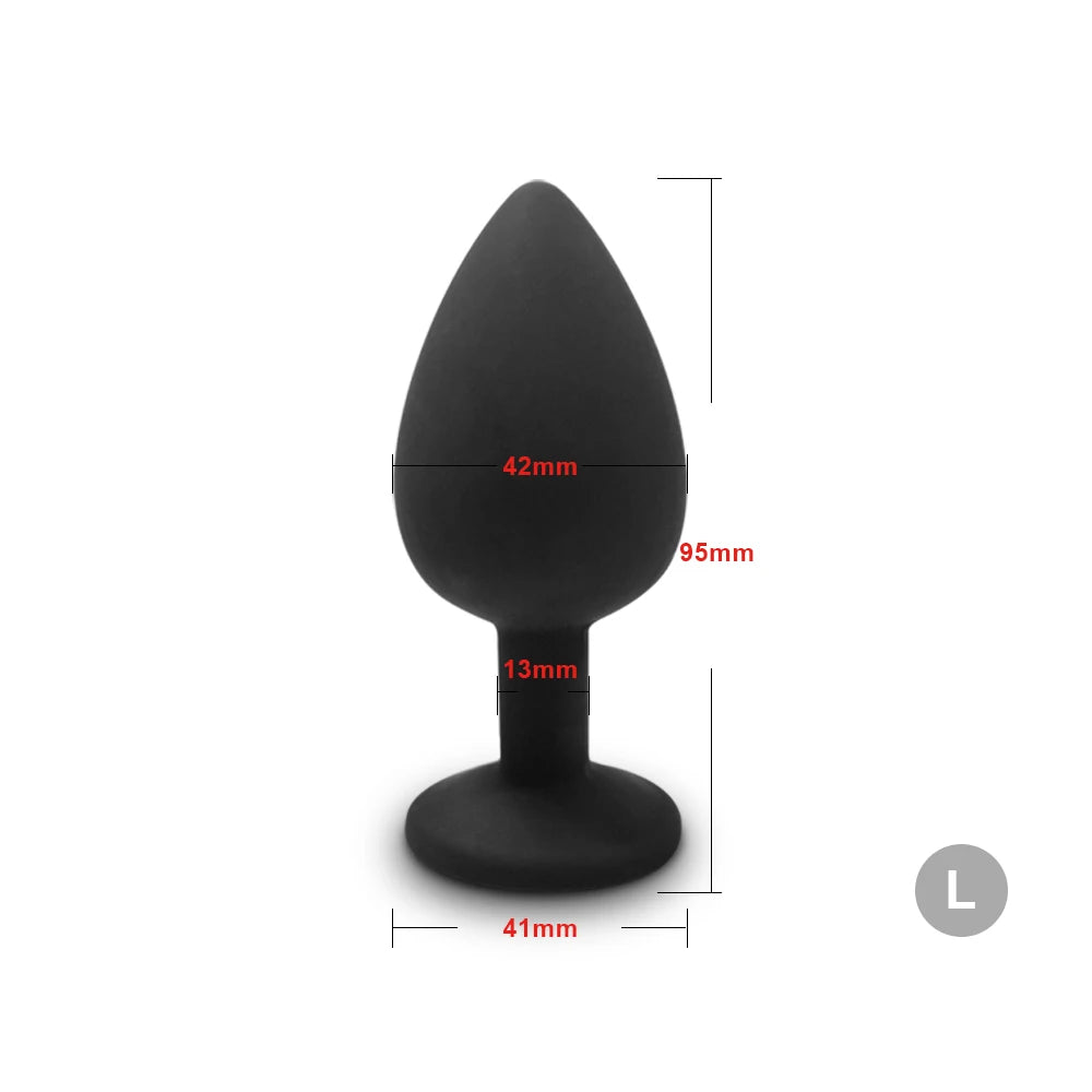 4pcs Soft Silicone Anal Plug Mini Erotic Bullet Vibrator Butt Plug Sex Toy for Men Women Gay Couples Anal Stimulator luvshop24