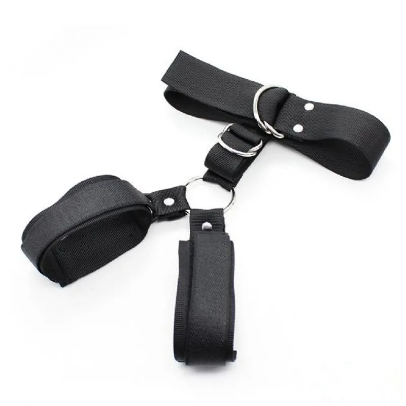 Behind Back Hand Cuffs Slave Collar BDSM Bondage Restraints Mouth Gag Harness For Women Bondage Gear Erotic Toys For Couples luvshop24
