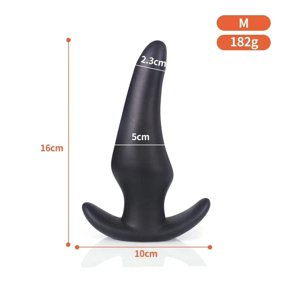 Wearable Anti Drop Soft Anal Plugs Prostate Massage Liquid Silicone Huge Butt Plug Anal Training Comfortable To Wear Butt Plug luvshop24