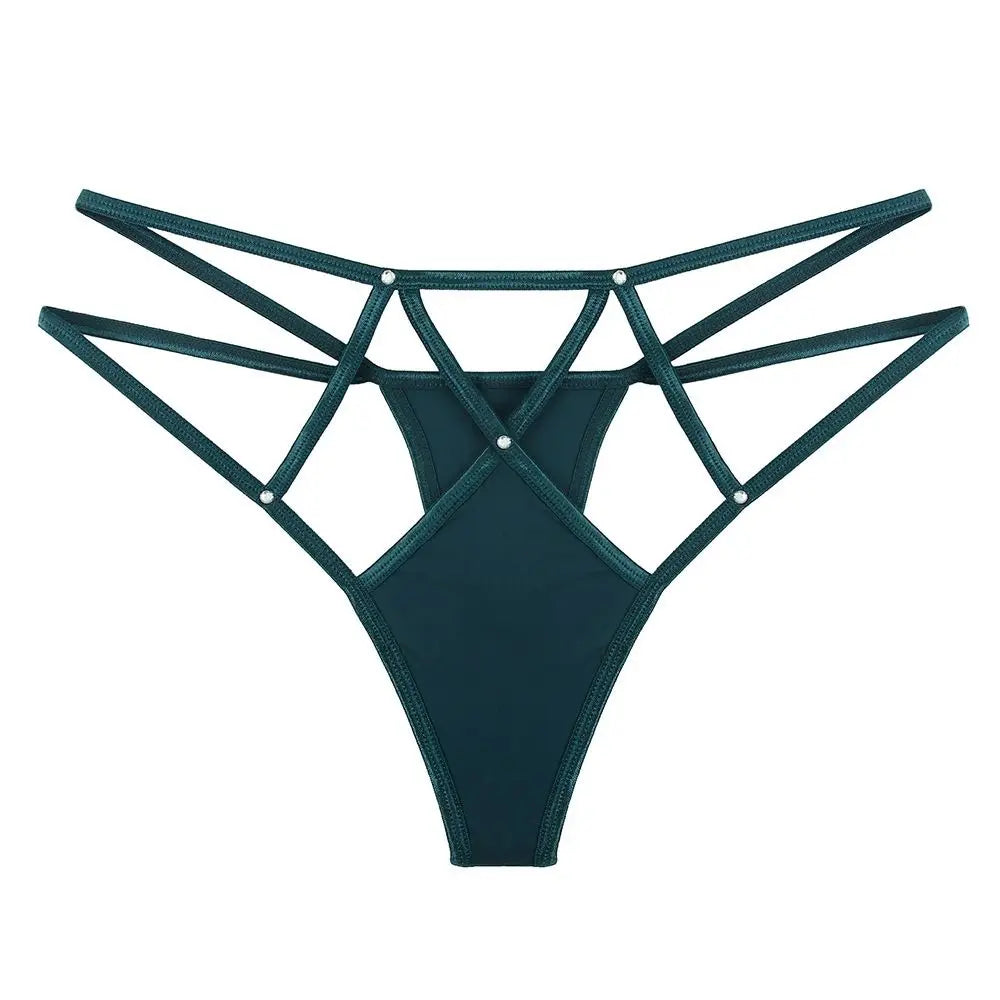 Women Lace Panties Thongs Pearl Pendant Lace Embroidery G-String T-Back Briefs Underwear Adjustable Ladies Panties Sexy Lingerie luvshop24