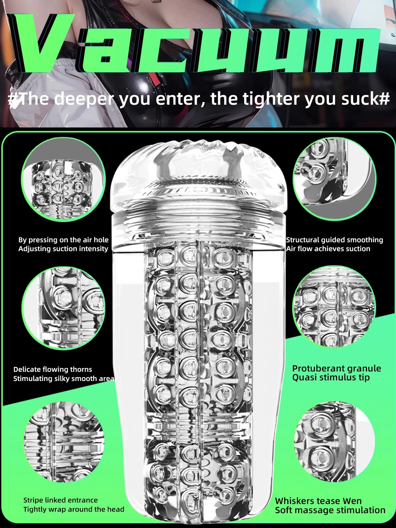 Male Masturbator Transparent Meat Vaginal Masturbation Adult Male Sex Toy Piston Manual Masturbator Cup Penis Massage Trainer luvshop24