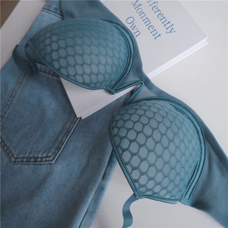 Lace Lingerie Set Push up Bra Transparent Panty Sets for Women Quality bras Black Big Size Sexy Luxury Underwear Set female luvshop24