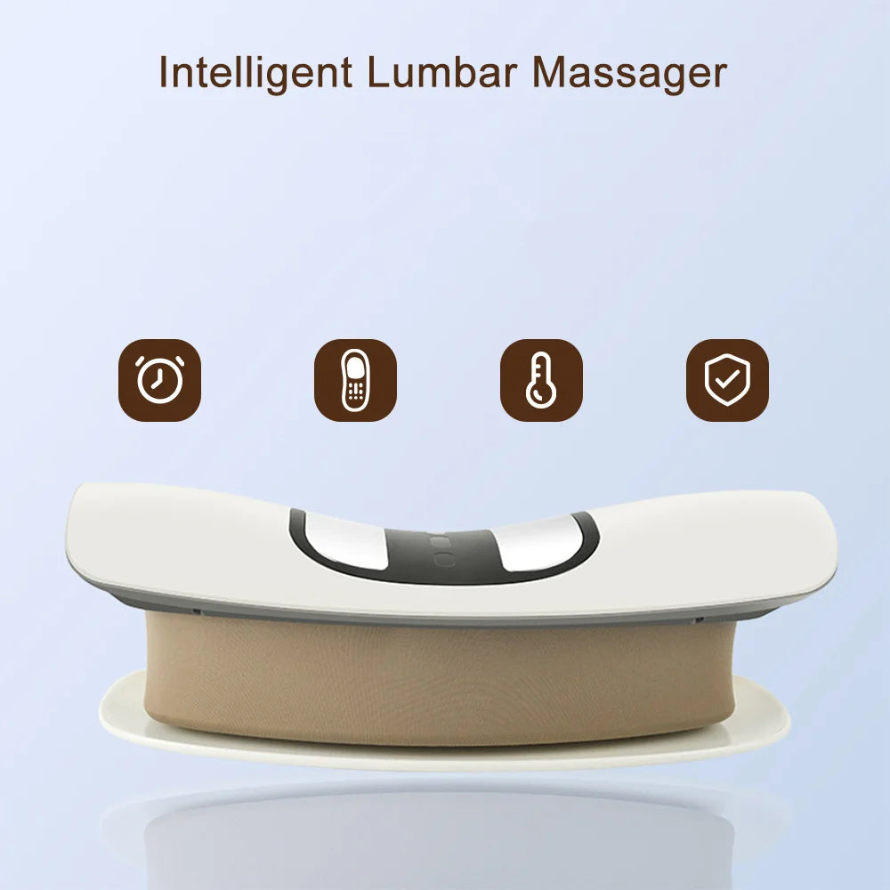 Electric Lumbar Traction Massager Adjustable Vibration Waist Massager Waist Spine Support Back Massage Machine Waist masajeador luvshop24