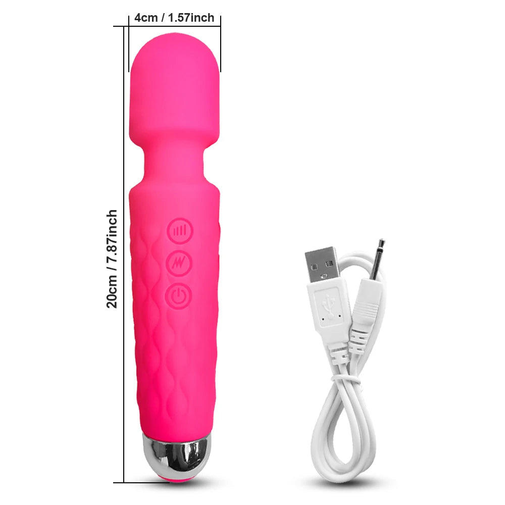 G spot Clitoris Stimulator Vibrator Adult Supplies for Women Powerful 20 Modes Clit Massager Female AV Magic-Wand Erotic Toys luvshop24