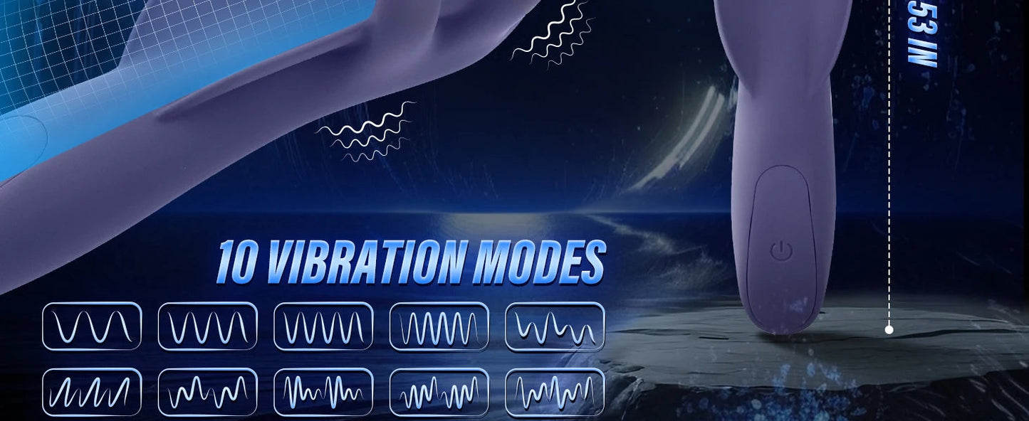Sex Toys for Men Rechargeable Penis Massager with 9 Vibrators Male Masturbator Delay Lasting Glans Trainer Men's Glans Vibrator luvshop24