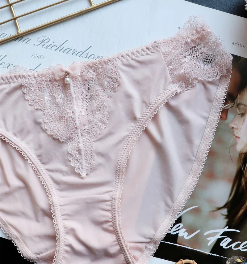 Women's Underwear Panty Sexy Lace Panties Low Waist Seamless Comfort Briefs Woman Fashion Underpants Female Lingerie luvshop24