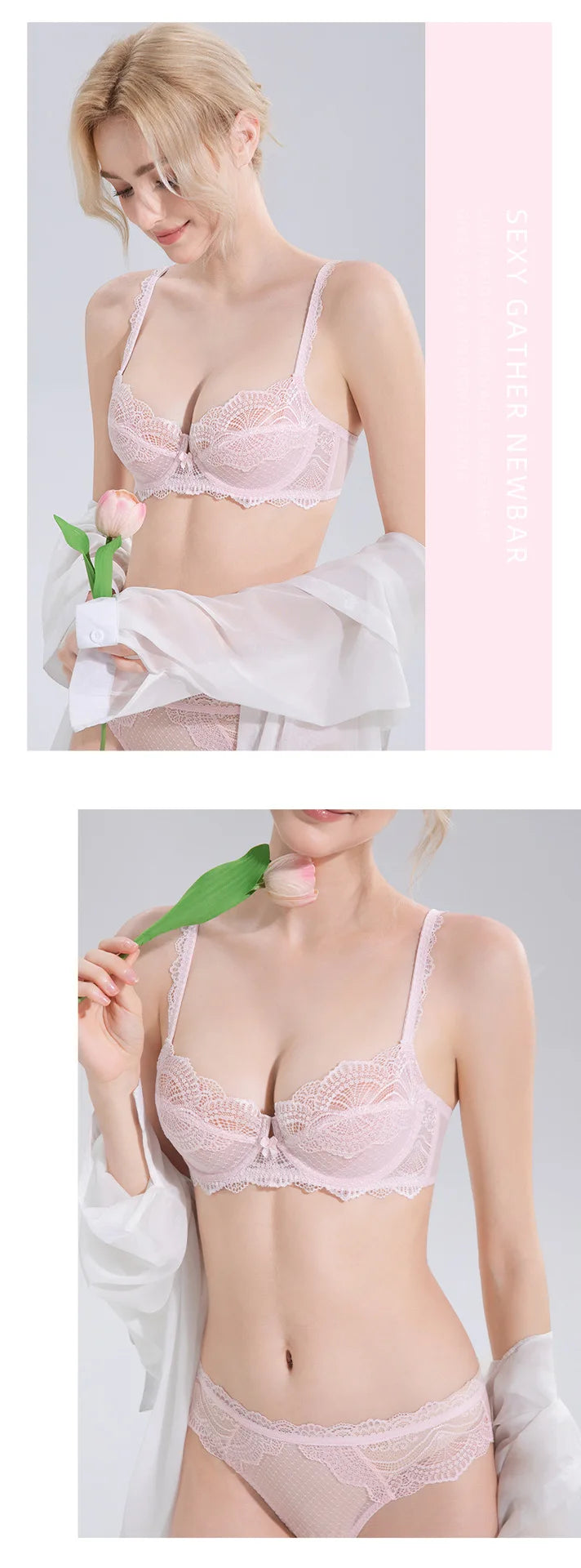 Logirlve Sexy Ultra-thin Lingerie Bra Panties Sets Transparent Brassiere Underwear Set Plus Size Women Lingerie Set Lace Bras luvshop24