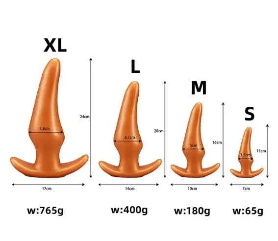 Wearable Anti Drop Soft Anal Plugs Prostate Massage Liquid Silicone Huge Butt Plug Anal Training Comfortable To Wear Butt Plug luvshop24