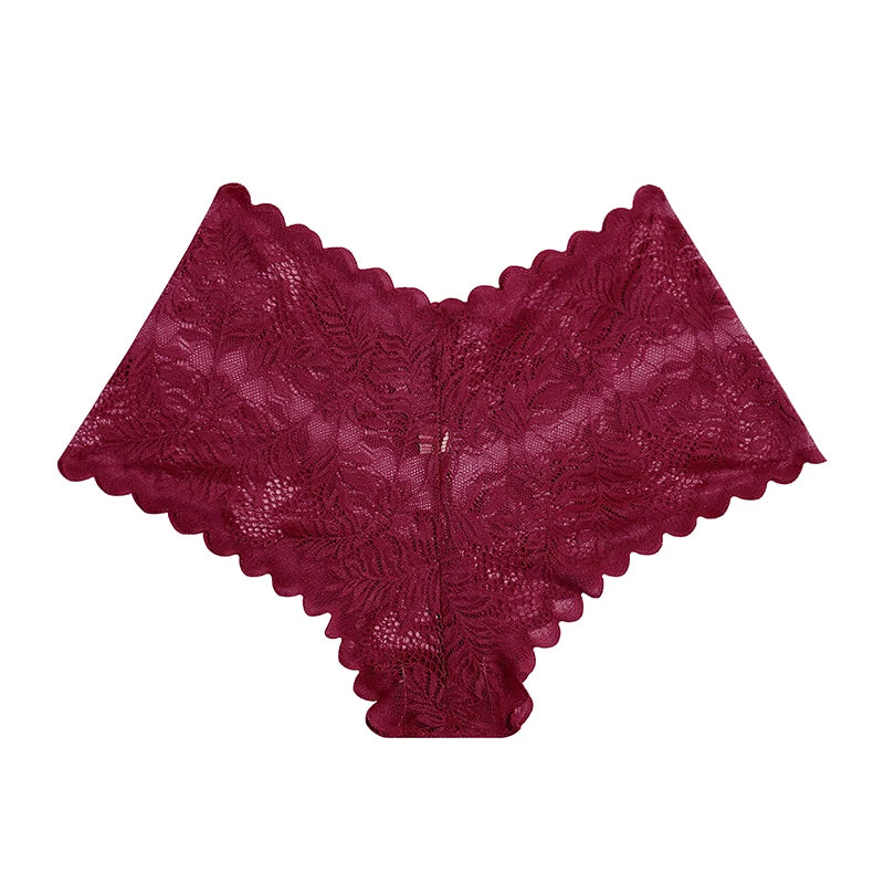 1PC Lace Underwear Sexy Women Panties Low Waist Hollow Out Ladies Briefs Transparent Female Underpants Womens Lingerie S-XL luvshop24
