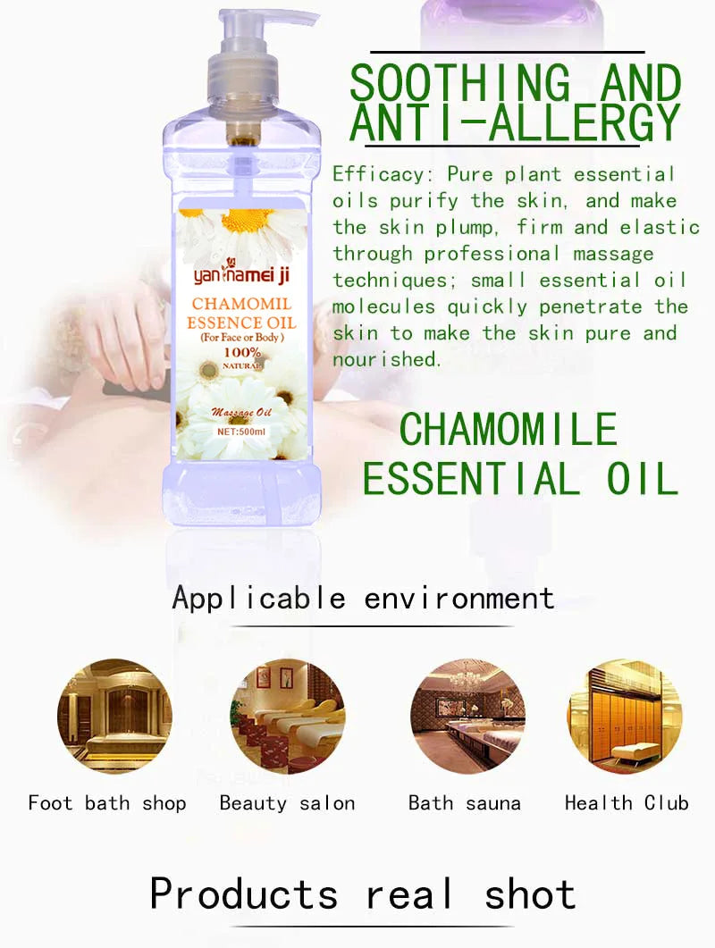 500ML Facial Body Massage Essential Oil Moisturizing Vegetable Oil Open Back Scraping Massage Essential Oil BB oil luvshop24