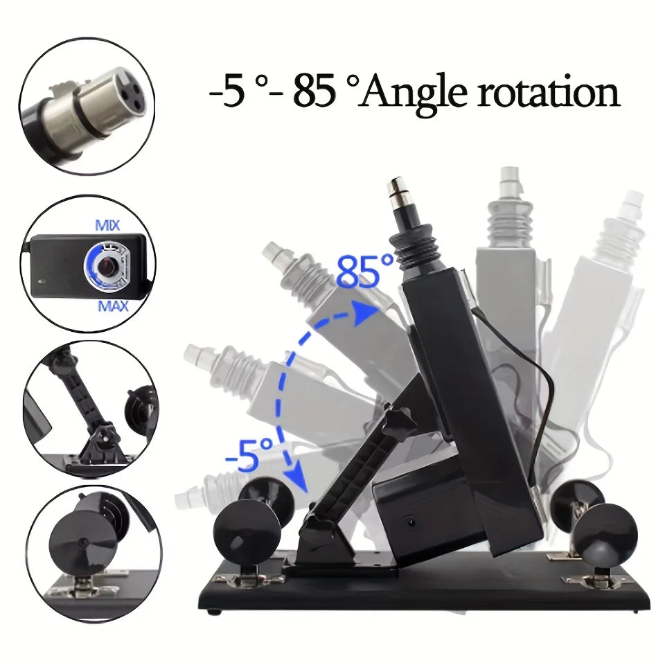 New Sex Machine for Couple Female Masturbation with Dildos Adjustable Angle Retractable Machine Gun Sex Toys luvshop24