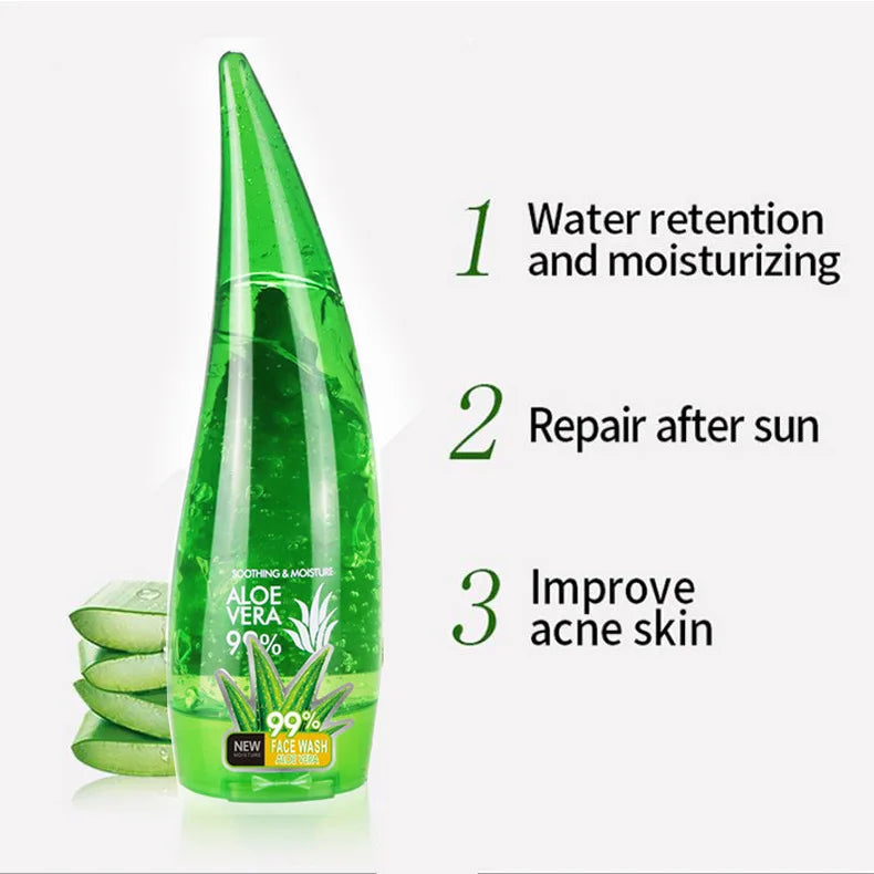 260ml aloe vera gel moisturizing and brightening skin tone acne-removing aloe vera gel after-sun gel moisturizing cream luvshop24