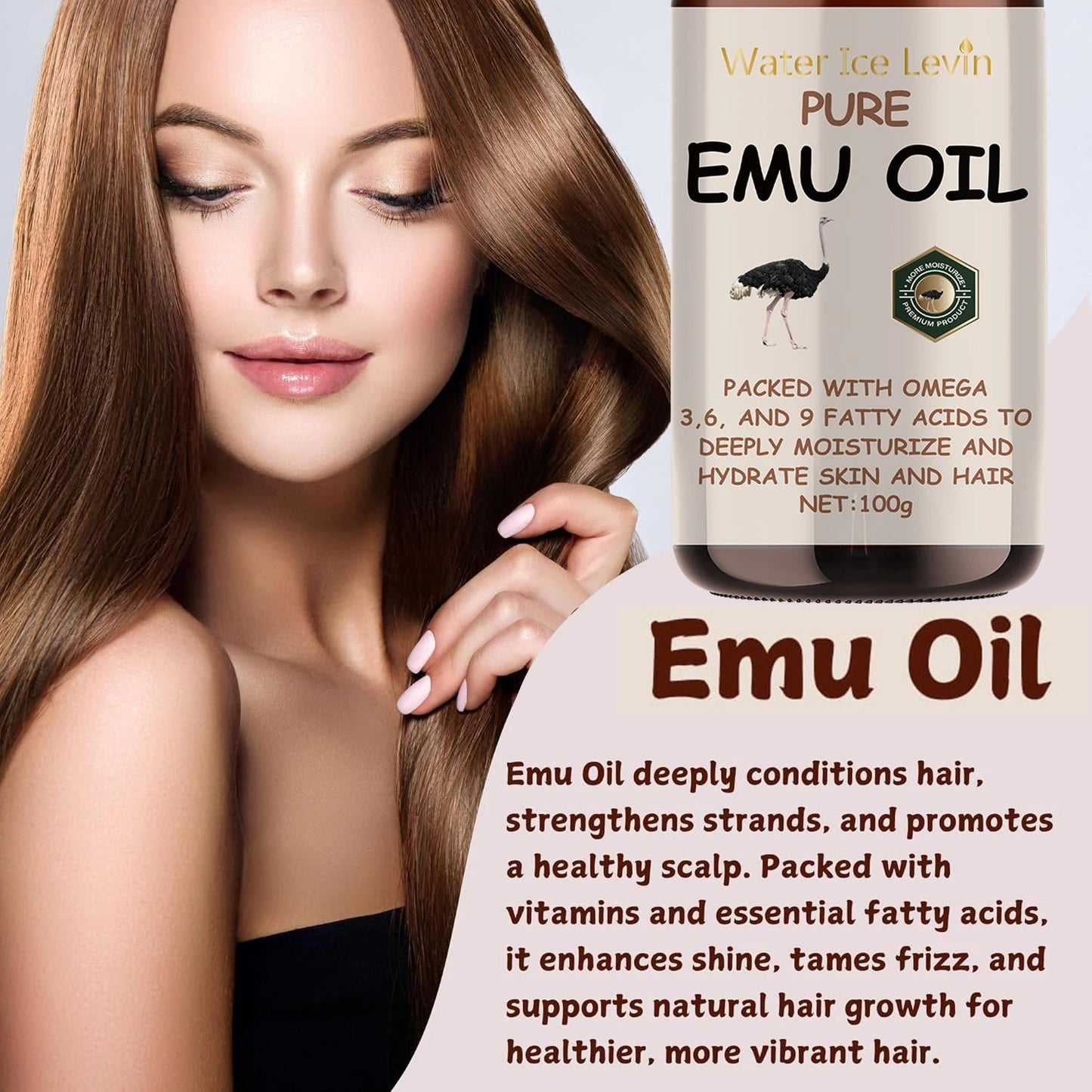 100ml Natural Vitamin E Essential Oil for Massage, Skin Care, Scraping, Shower, Face, Body, Nail, Hair, Eyelash Care Universal luvshop24