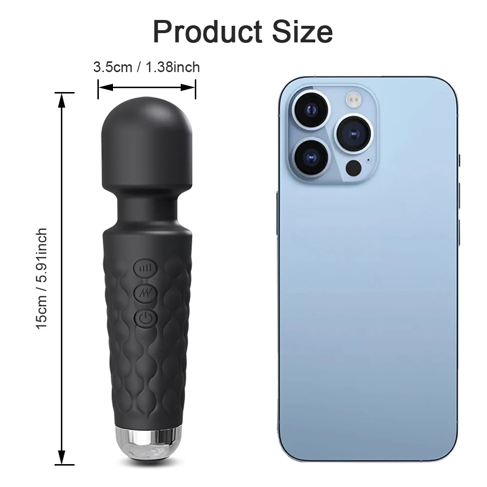 G spot Clitoris Stimulator Vibrator Adult Supplies for Women Powerful 20 Modes Clit Massager Female AV Magic-Wand Erotic Toys luvshop24