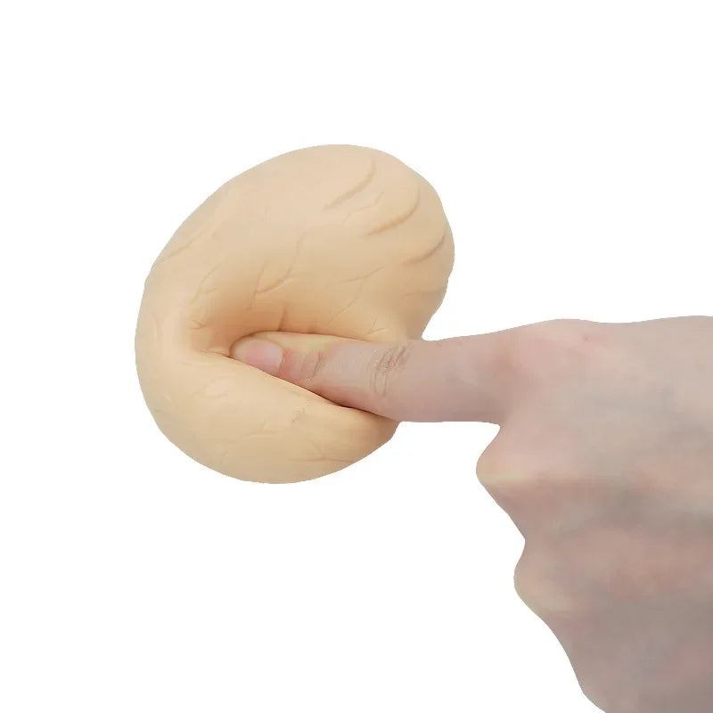 Stress Relief Balls Realistic Male Testicle Design Soft Plastic Squeezable Toy for Men Adult Entertainment Egg Shaped Toys luvshop24