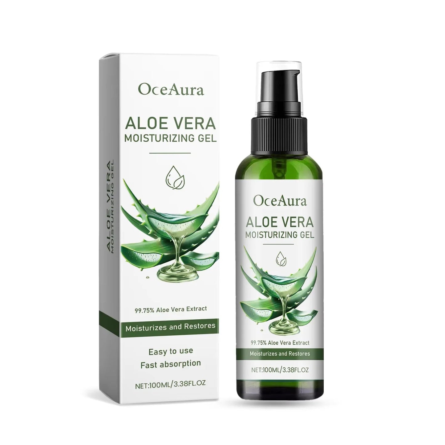 Aloe Vera Gel Pore Shrinking Oil Control Ance Remover Moisturizing Brighten Anti-Aging Facial Essence Beauty Skin Care Products luvshop24