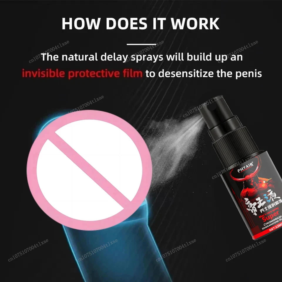 Male Penile Delay spray for External Use Long lasting 60 minutes Anti premature ejaculation Fast Erectile Product for Adults luvshop24