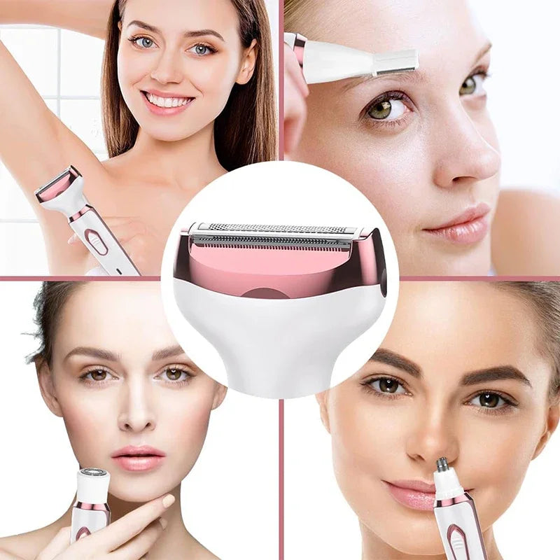 4 In 1 Portable Electric Haircut Trimmer epilator woman facial intimate area for body hair removal Gifts For Women luvshop24