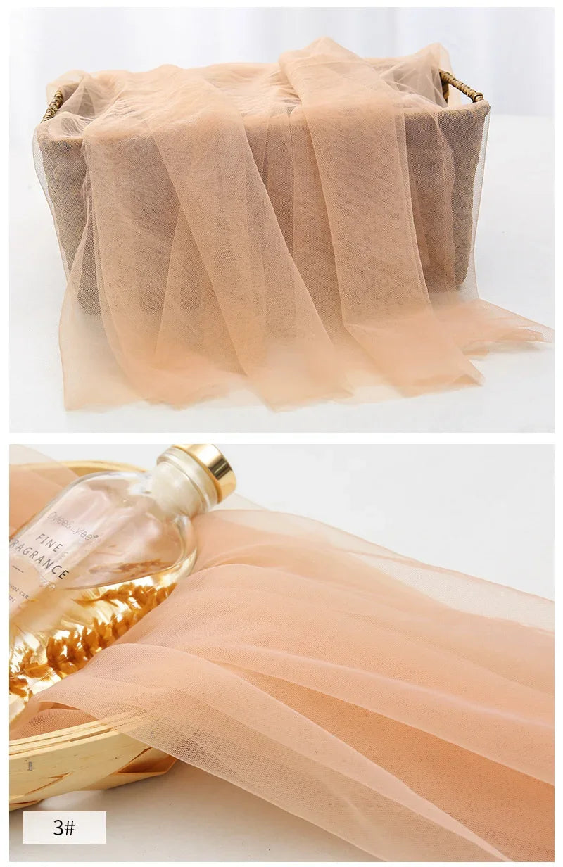 0.5/2/5m Low Stretch Corsetry Fabric Premium Strong Net Soft Nude Tulle for Corset,Power Mesh,DIY Women Dress,Bridal Veil Sewing luvshop24