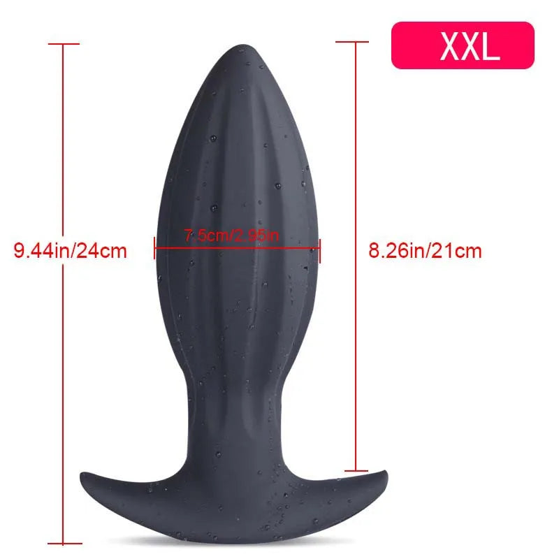 Soft Anal Plugs for Gay Men Prostate Massage Liquid Silicone 35-80mm Huge Butt Plug Anal Training Comfortable To Wear But Plug luvshop24