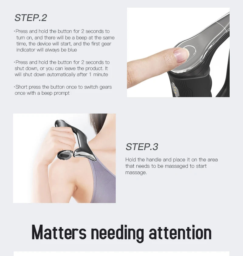 Electric Fascia Knife Vibration Body Massager Muscle Relaxation Body Lifting Hyperblade Massage Blade Tool luvshop24