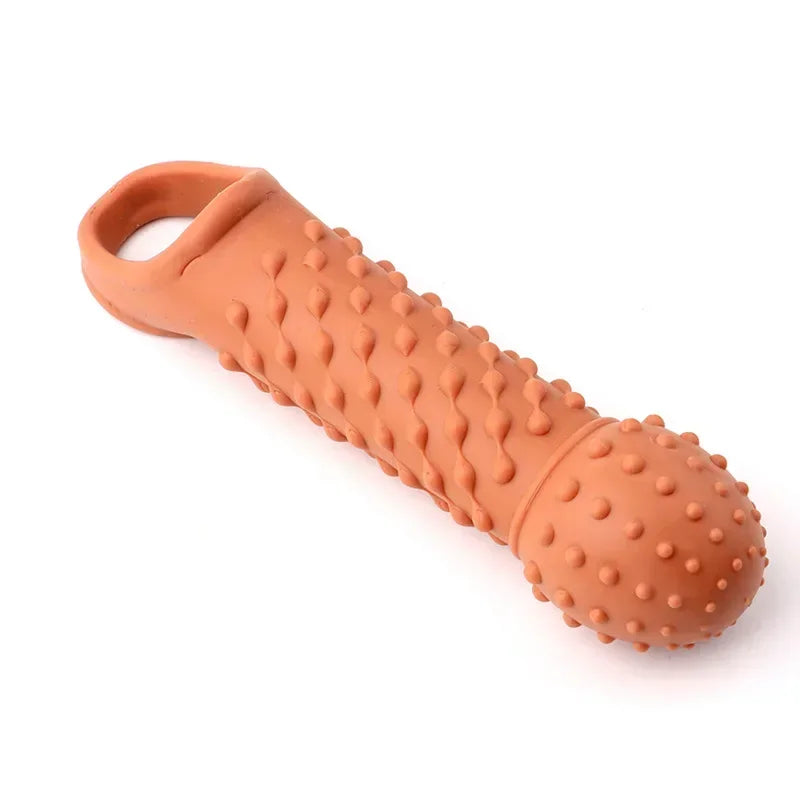 Reusable Condom for Sexual Pleasure Hard Rough Big Condom Penis Sleeve Extender for Men Delay Ejaculation luvshop24