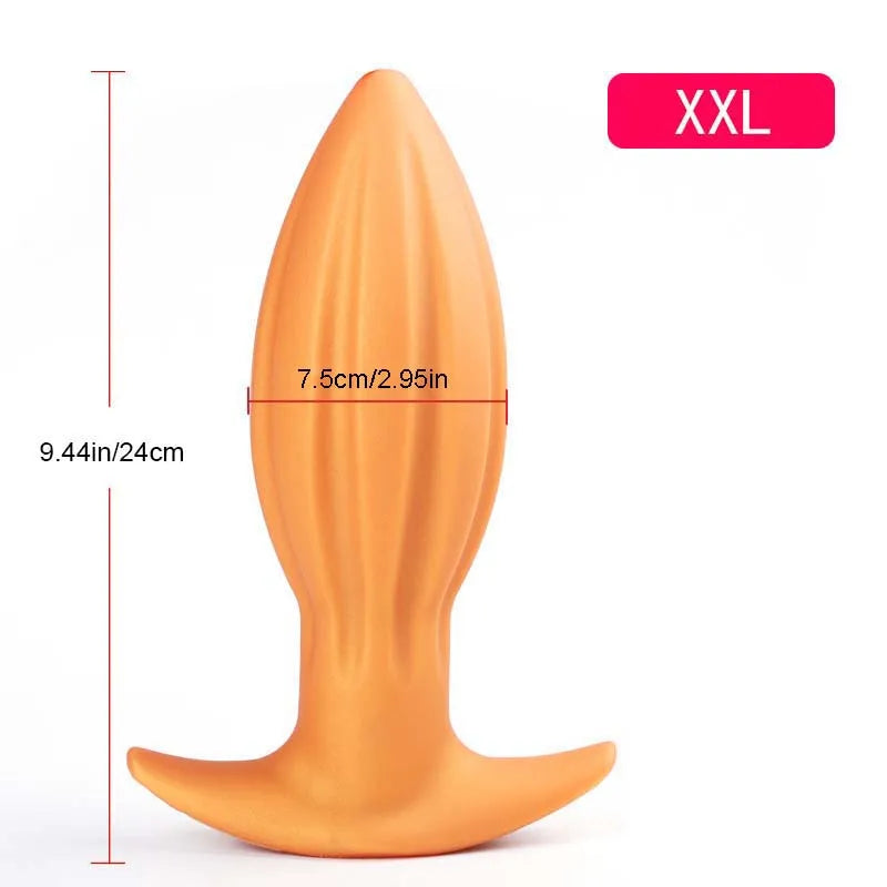 Soft Anal Plugs for Gay Men Prostate Massage Liquid Silicone 35-80mm Huge Butt Plug Anal Training Comfortable To Wear But Plug luvshop24