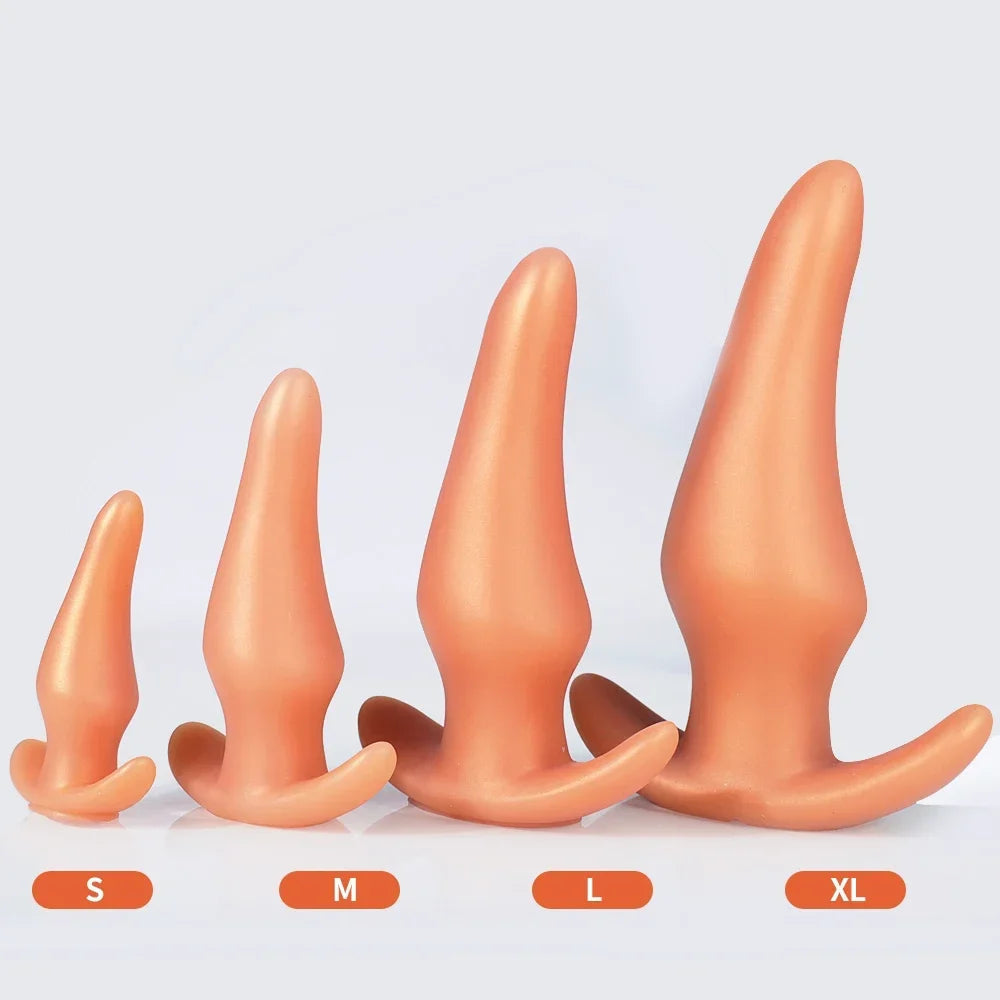 Wearable Anti Drop Soft Anal Plugs Prostate Massage Liquid Silicone Huge Butt Plug Anal Training Comfortable To Wear Butt Plug luvshop24