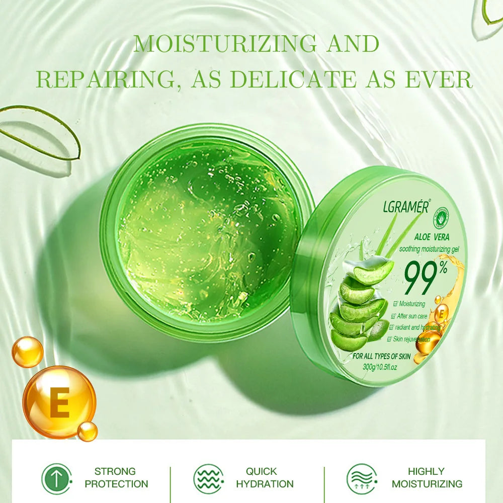 99% Aloe Vera Moisturizing Gel Refreshing Non Sticky Facial Facial Cream Wash Free Deep Nourishing Maintain Skin Face Care Skin luvshop24