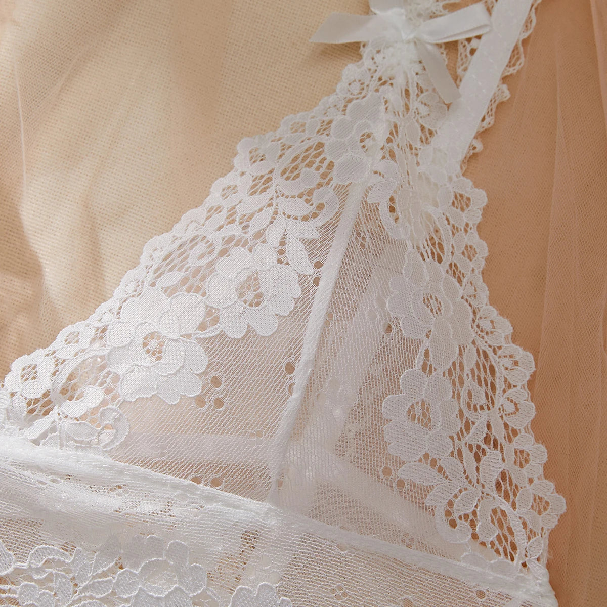 Plus Size Women's Exotic Lingerie Sets Lace Fluoroscopy Beauty Tulle Elegant Sexy Lingerie Female Underwear Lingerie For Ladies luvshop24