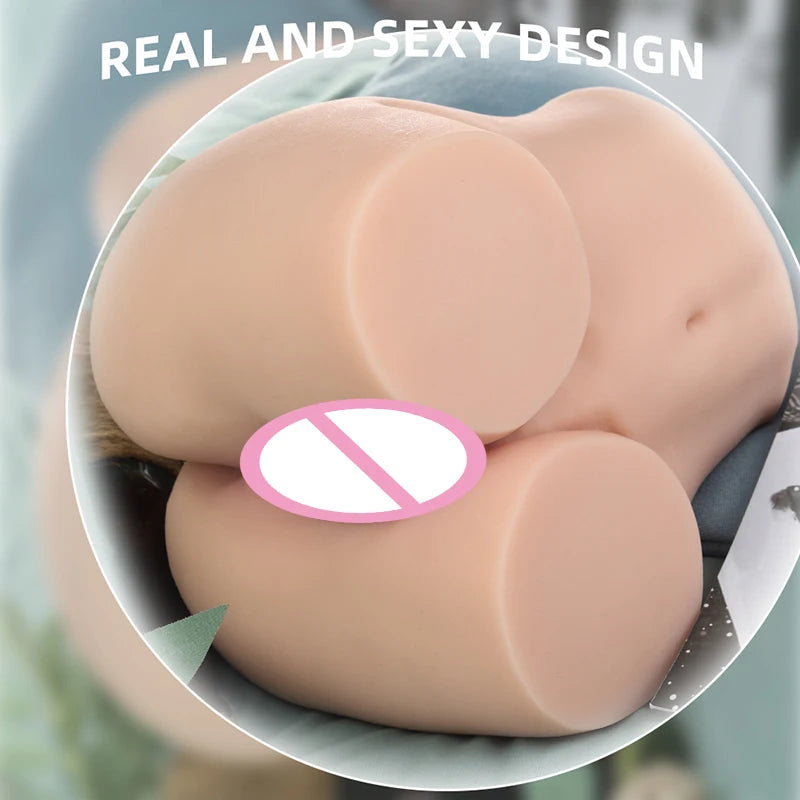RENHEYUOU Half Body Doll Sexy 3D Vagina Gay Anal Sex Big Ass Male rubber doll Sex Toy Man's Masurbation Butt Adult Supplies 18+ luvshop24