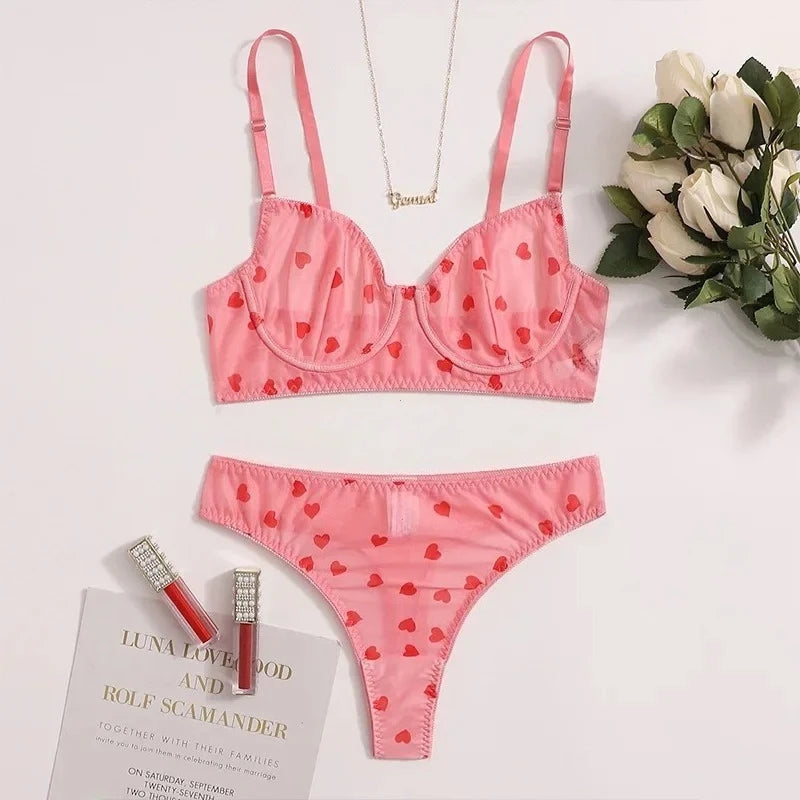 Female Lingerie Sexy Lingerie for Women Body Shorts Push-up Bra Fancy Woman Underwear Transparent Intimate Lingerie Set luvshop24