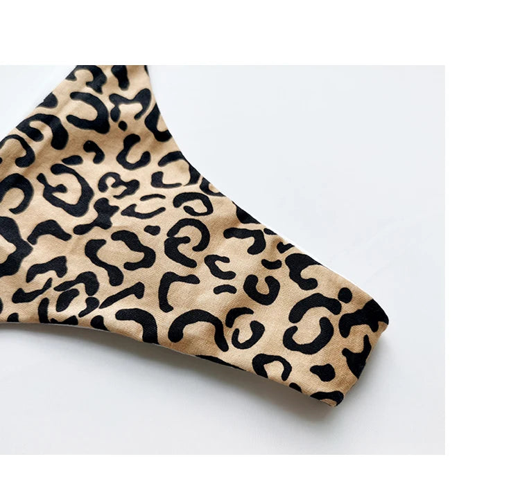 Cotton Leopard G String Women Panties Sexy Briefs Thong Low Waist T-back Bikini Underwear Seamless Female Lingerie Size S-XXL luvshop24