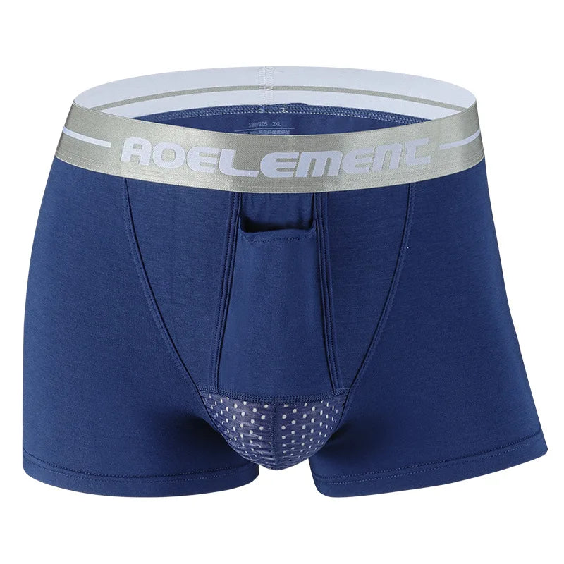 Men's Boxer Shorts Push Up Underwear Modal Underpants Male Brethable Bullet Separation Pouch Panties Cueca Plus Size L-5XL luvshop24