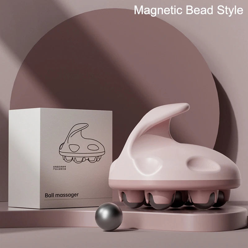 Multifunctional Roller Massage Tools 7-Bead Handheld Ball Massager Magnetic Bead Steel Ball Full Body Muscles Relax Portable luvshop24