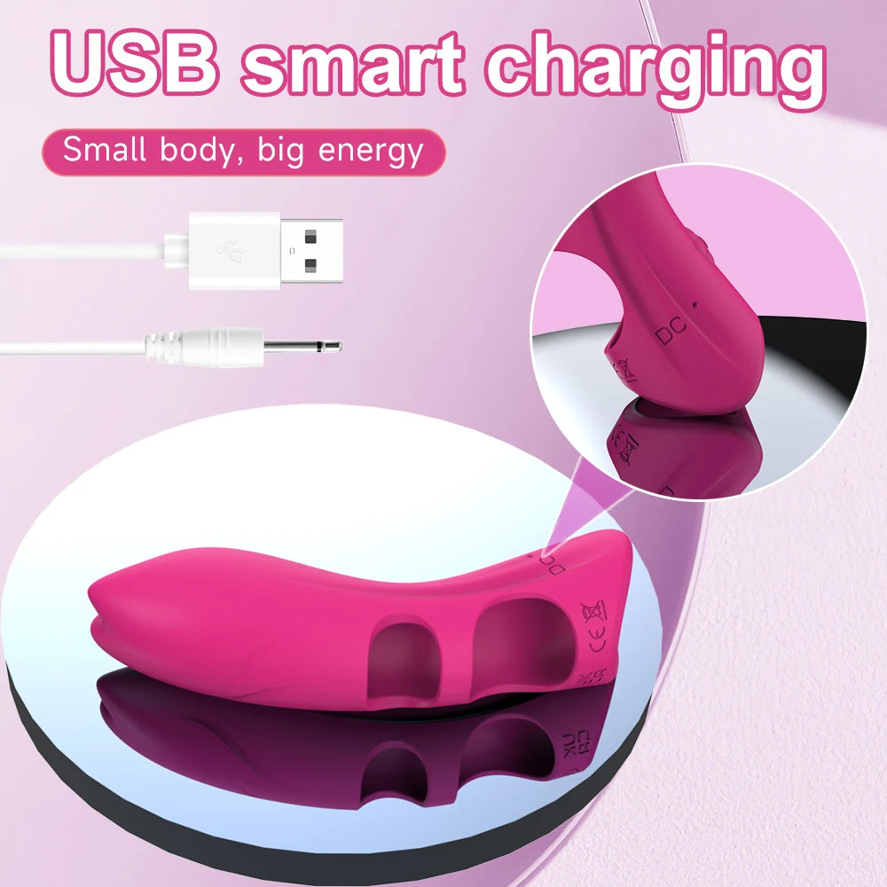 10 Speed G-Spot Finger Vibrator Clitoral Nipple Stimulation Massage Masturbator Suitable for Adult Women or Couples Sex Toy luvshop24