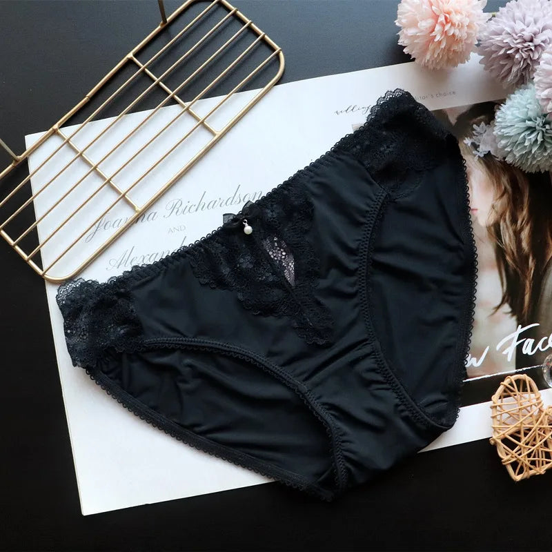 Women's Underwear Panty Sexy Lace Panties Low Waist Seamless Comfort Briefs Woman Fashion Underpants Female Lingerie luvshop24